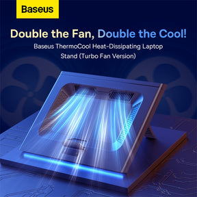 Baseus ThermoCool Heat-Dissipating Laptop Stand (Turbo Fan Version) Gray