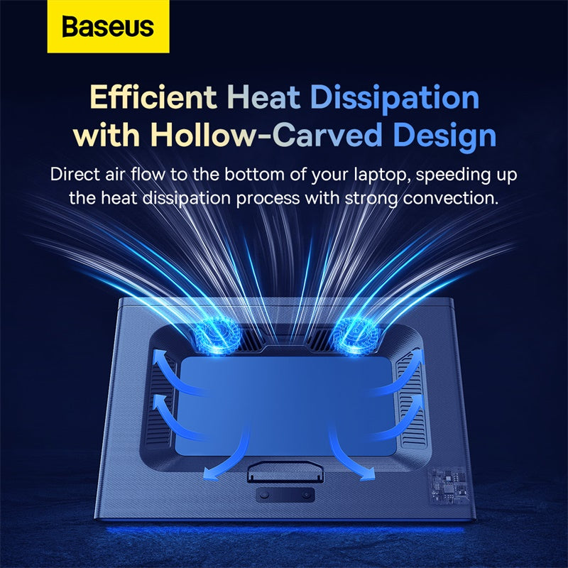 Baseus ThermoCool Heat-Dissipating Laptop Stand (Turbo Fan Version) Gray