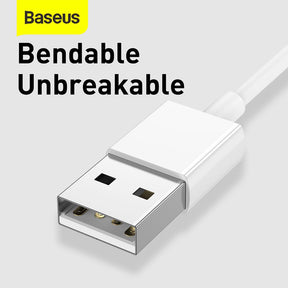 Baseus Superior Series Fast Charging Data Cable USB to M+L+C 3.5A 1.5m-White